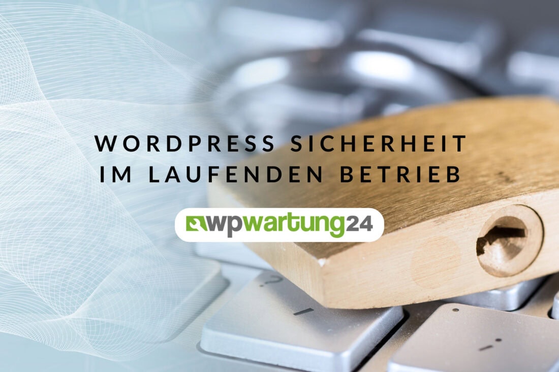 Nahaufnahme einer Computertastatur, auf der ein massives Vorhängeschloss liegt und mehrere Tasten blockiert. Das Schloss symbolisiert den Schutz einer WordPress-Website vor unbefugtem Zugriff und Sicherheitslücken durch kontinuierliche Sicherheitsüberwachung im laufenden Betrieb, wie sie von WP-Wartung24 durchgeführt wird.